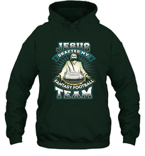 Load image into Gallery viewer, Jesus Drafted My Fantasy Football Hooded Sweatshirt
