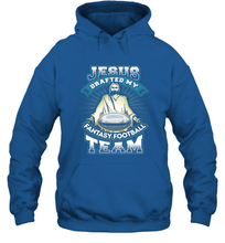 Load image into Gallery viewer, Jesus Drafted My Fantasy Football Hooded Sweatshirt

