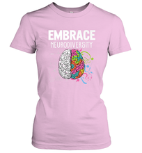 Load image into Gallery viewer, Embrace Neurodiversity Brain ADHD Autism Awareness Women's T-Shirt
