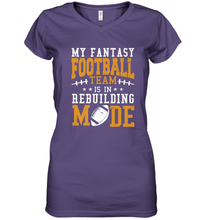 Load image into Gallery viewer, My Fantasy Team Is Rebuilding _ Fun Fantasy Football Legend Women's V-Neck T-Shirt
