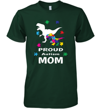 Load image into Gallery viewer, Proud Autism Mom T Rex Dinosaur Autism Awareness Men's Premium T-Shirt

