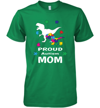 Load image into Gallery viewer, Proud Autism Mom T Rex Dinosaur Autism Awareness Men's Premium T-Shirt

