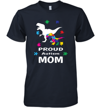 Load image into Gallery viewer, Proud Autism Mom T Rex Dinosaur Autism Awareness Men's Premium T-Shirt
