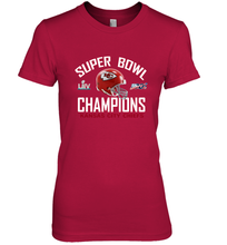 Load image into Gallery viewer, NFL super bowl Kansas City Chiefs Logo Helmet champions Women's Premium T-Shirt

