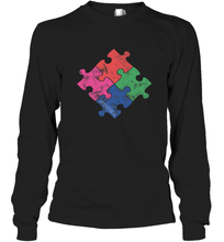Load image into Gallery viewer, Autism Awareness Distressed T MaassSquad Long Sleeve T-Shirt
