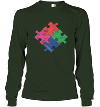 Load image into Gallery viewer, Autism Awareness Distressed T MaassSquad Long Sleeve T-Shirt
