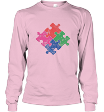 Load image into Gallery viewer, Autism Awareness Distressed T MaassSquad Long Sleeve T-Shirt

