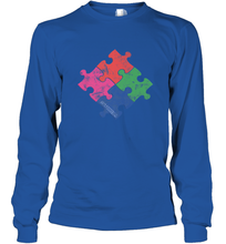 Load image into Gallery viewer, Autism Awareness Distressed T MaassSquad Long Sleeve T-Shirt
