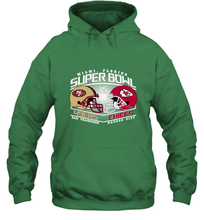 Load image into Gallery viewer, NFL Super bowl San Francisco 49ers vs. Kansas City Chiefs Hooded Sweatshirt
