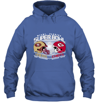 Load image into Gallery viewer, NFL Super bowl San Francisco 49ers vs. Kansas City Chiefs Hooded Sweatshirt

