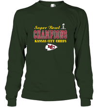 Load image into Gallery viewer, NFL super bowl Kansas City Chiefs champions Long Sleeve T-Shirt
