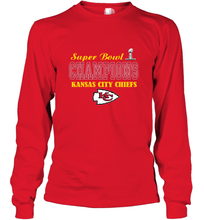 Load image into Gallery viewer, NFL super bowl Kansas City Chiefs champions Long Sleeve T-Shirt
