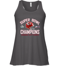Load image into Gallery viewer, NFL super bowl Kansas City Chiefs Logo Helmet champions Women's Racerback Tank
