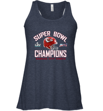 Load image into Gallery viewer, NFL super bowl Kansas City Chiefs Logo Helmet champions Women's Racerback Tank
