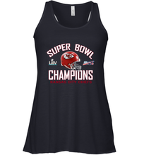 Load image into Gallery viewer, NFL super bowl Kansas City Chiefs Logo Helmet champions Women's Racerback Tank
