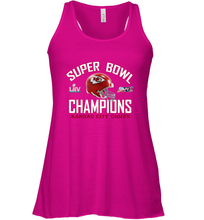 Load image into Gallery viewer, NFL super bowl Kansas City Chiefs Logo Helmet champions Women's Racerback Tank
