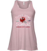 Load image into Gallery viewer, NFL super bowl Kansas City Chiefs Logo Helmet champions Women's Racerback Tank
