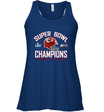 Load image into Gallery viewer, NFL super bowl Kansas City Chiefs Logo Helmet champions Women's Racerback Tank
