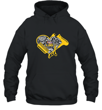 Load image into Gallery viewer, LSU Tigers Hairstyle  Beautician Like Football Hooded Sweatshirt
