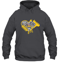 Load image into Gallery viewer, LSU Tigers Hairstyle  Beautician Like Football Hooded Sweatshirt
