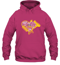 Load image into Gallery viewer, LSU Tigers Hairstyle  Beautician Like Football Hooded Sweatshirt

