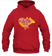 Load image into Gallery viewer, LSU Tigers Hairstyle  Beautician Like Football Hooded Sweatshirt
