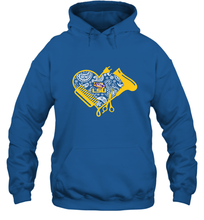 Load image into Gallery viewer, LSU Tigers Hairstyle  Beautician Like Football Hooded Sweatshirt

