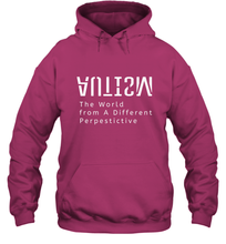 Load image into Gallery viewer, Autism Different Perspective Autism Awareness Hooded Sweatshirt
