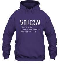 Load image into Gallery viewer, Autism Different Perspective Autism Awareness Hooded Sweatshirt
