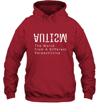 Load image into Gallery viewer, Autism Different Perspective Autism Awareness Hooded Sweatshirt
