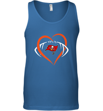 Load image into Gallery viewer, NFL Tampa Bay Buccaneers Heart Love Football Men's Tank Top
