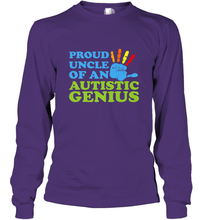 Load image into Gallery viewer, Autism Awareness Shirts Uncle Awareness Month Long Sleeve T-Shirt
