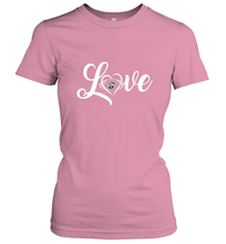 Load image into Gallery viewer, Stetson Hatters Love Heart  Football  Team Premium Women's T-Shirt
