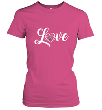 Load image into Gallery viewer, Stetson Hatters Love Heart  Football  Team Premium Women's T-Shirt
