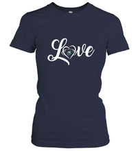 Load image into Gallery viewer, Stetson Hatters Love Heart  Football  Team Premium Women's T-Shirt
