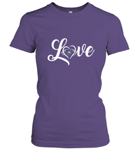 Load image into Gallery viewer, Stetson Hatters Love Heart  Football  Team Premium Women's T-Shirt
