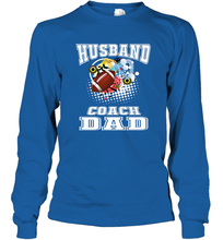 Load image into Gallery viewer, Husband Coach Dad Football Family Sports Team Game Long Sleeve T-Shirt
