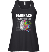 Load image into Gallery viewer, Embrace Neurodiversity Brain ADHD Autism Awareness Women's Racerback Tank

