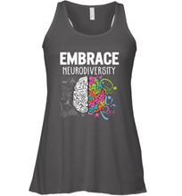 Load image into Gallery viewer, Embrace Neurodiversity Brain ADHD Autism Awareness Women's Racerback Tank
