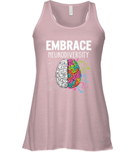 Load image into Gallery viewer, Embrace Neurodiversity Brain ADHD Autism Awareness Women's Racerback Tank
