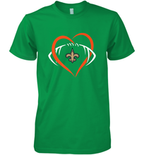 Load image into Gallery viewer, NFL New Orleans Saints Heart Love Football Men's Premium T-Shirt
