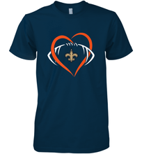 Load image into Gallery viewer, NFL New Orleans Saints Heart Love Football Men's Premium T-Shirt
