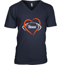 Load image into Gallery viewer, NFL New England Patriots Heart Love Football Men's V-Neck
