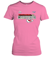 Load image into Gallery viewer, Youth Kansas City Chiefs NFL Pro Line by Fanatics Super Bowl LIV Champions Trophy Women's T-Shirt
