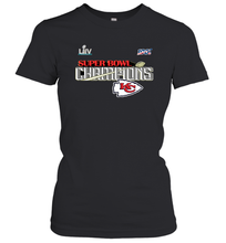 Load image into Gallery viewer, Youth Kansas City Chiefs NFL Pro Line by Fanatics Super Bowl LIV Champions Trophy Women's T-Shirt
