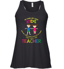 Load image into Gallery viewer, They Call Me Teacher School Kids Fun Appreciation Women's Racerback Tank
