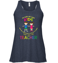 Load image into Gallery viewer, They Call Me Teacher School Kids Fun Appreciation Women's Racerback Tank
