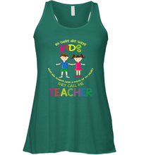 Load image into Gallery viewer, They Call Me Teacher School Kids Fun Appreciation Women's Racerback Tank
