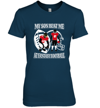 Load image into Gallery viewer, Son Beat Me Fantasy Football Team Draft Women's Premium T-Shirt
