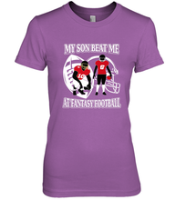 Load image into Gallery viewer, Son Beat Me Fantasy Football Team Draft Women's Premium T-Shirt
